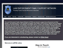 Tablet Screenshot of lawenforcementfamilysupport.org